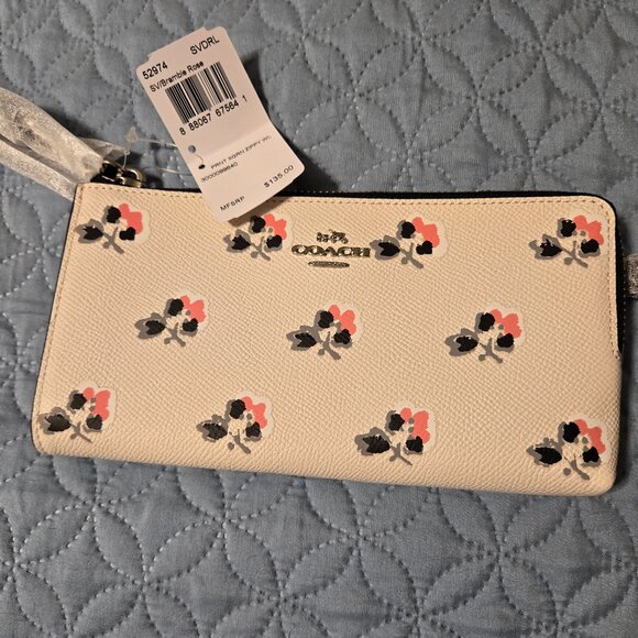 Coach Zipper Wallet Floral Print - Picture 3 of 5